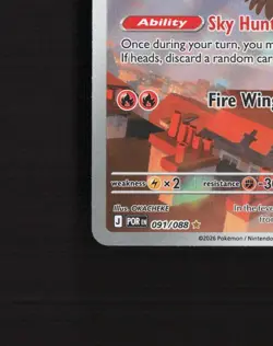 Talonflame 091/088 Perfect Order Full Art Ultra Rare Holo Pokemon Card NM - Image 5