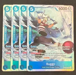 One Piece TCG - Buggy OP16-048 SR Foil Playset (x4) - The Time of Battle - Image 1