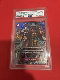 PSA 10 One Piece Op14 Kid & Killer Special Alternate Art English - Image 1