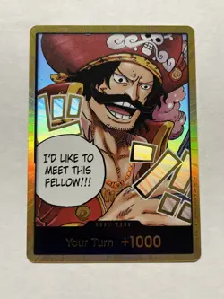 One Piece Carrying On His Will Don!! Card Gold Alternate Art #OP13 - Image 1