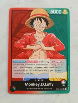 One Piece - Monkey.D.Luffy Romance Dawn OP01 - OP01-003 LEADER TCG English NM - Image 1
