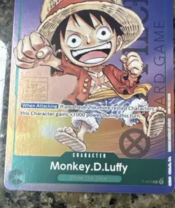 Monkey.D.Luffy (037) (1st Anniversary Tournament) P-037 One Piece Promotion Foil - Image 2