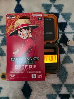 HEAVY One Piece OP-13 CARRYING ON HIS WILL Sleeved Booster Pack - 37.87g! - Image 1