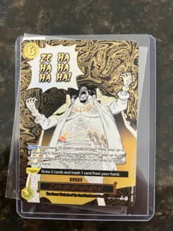 Bandai One Piece CCG Zehahahahaha! OP16-116 Marshall D. Teach - PSA 10 contender - Image 1