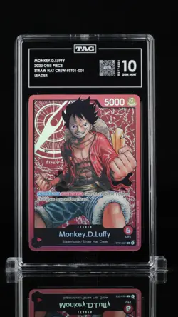 TAG 10 One Piece Pre-Errata Monkey.D.Luffy ST01-001 Starter 1: Straw Hat Crew - Image 1