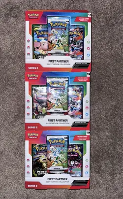 Pokemon TCG First Partner Illustration Collection Box Series 2 Sealed New - Image 1