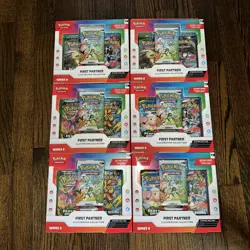Lot Of 6 Pokemon First Partner Illustration Collection Series 2 New Sealed - Image 1