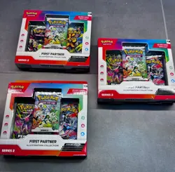 Pokemon First Partner Illustration Collection Series 2 Sealed Lot Of 3 New - Image 1