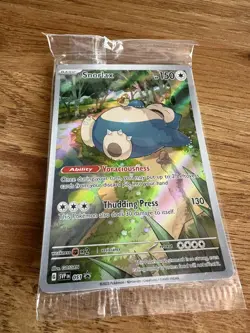 Snorlax SVP 051 Full Art Black Star Promo Pokemon Scarlet & Violet 151 Sealed - Image 2