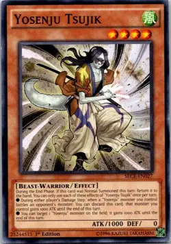 Yosenju Tsujik SECE-EN027 Yu-Gi-Oh! Card Light Play 1st Edition - Image 1