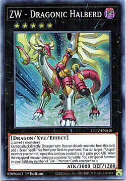 ZW - Dragonic Halberd LIOV-EN040 Yu-Gi-Oh! Card Light Play 1st Edition - Image 1
