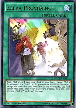 Zefra Providence MACR-EN061 Yu-Gi-Oh! Card 1st Edition Light Play - Image 1