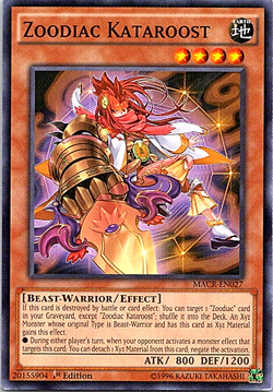 Zoodiac Kataroost MACR-EN027 Yu-Gi-Oh! Card 1st Edition Light Play - Image 1