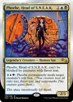 MTG 1x Phoebe, Head of S.N.E.A.K. Mythic rare Unstable Card Magic The Gathering - Image 1