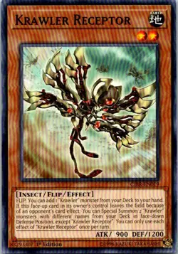 Krawler Receptor CIBR-EN019 Yu-Gi-Oh! Card Light Play 1st Edition - Image 1