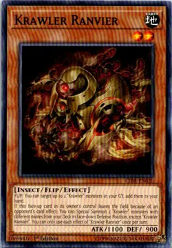 Krawler Ranvier CIBR-EN020 Yu-Gi-Oh! Card Light Play 1st Edition - Image 1