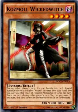 Kozmoll Wickedwitch DOCS-EN083 Yu-Gi-Oh! Card Light Play 1st Edition - Image 1