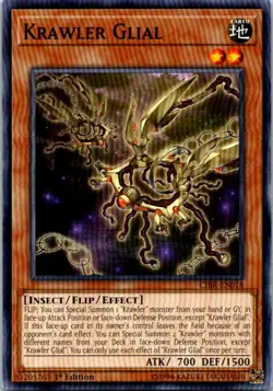Krawler Glial CIBR-EN018 Yu-Gi-Oh! Card Light Play 1st Edition - Image 1