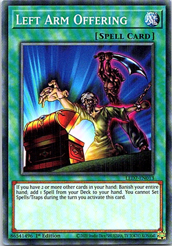 Left Arm Offering LED7-EN013 Yu-Gi-Oh! Card Light Play 1st Edition - Image 1