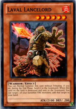 Laval Lancelord PHSW-EN094 Yu-Gi-Oh! Card Light Play 1st Edition - Image 1