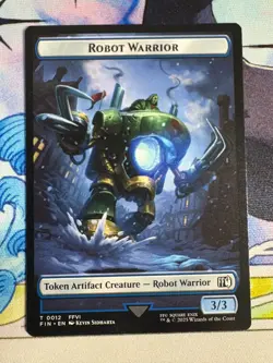 2025 MTG Final Fantasy Robot Warrior/Sephiroth, One-Winged Angel Token - Image 2