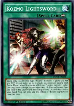 Kozmo Lightsword DOCS-EN086 Yu-Gi-Oh! Card Light Play 1st Edition - Image 1