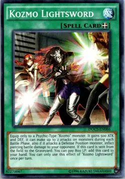 Kozmo Lightsword DOCS-EN086 Yu-Gi-Oh! Card Light Play Unlimited - Image 1