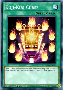 Kuji-Kiri Curse MP21-EN028 Yu-Gi-Oh! Card NM 1st Edition - Image 1