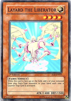 Layard The Liberator EOJ-EN021 Yu-Gi-Oh! Card Light Play 1st Edition - Image 1
