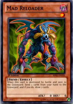 Mad Reloader BP01-EN195 Yu-Gi-Oh! Card Light Play 1st Edition - Image 1