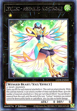 Lyrilusc - Assembled Nightingale LED8-EN045 Yu-Gi-Oh! Card NM 1st Edition - Image 1