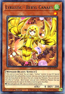 Lyrilusc - Beryl Canary LED8-EN035 Yu-Gi-Oh! Card NM 1st Edition - Image 1