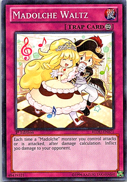 Madolche Waltz REDU-EN071 Yu-Gi-Oh! Card Heavy Play 1st Edition - Image 1