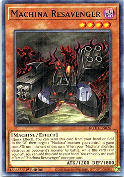 Machina Resavenger ROTD-EN026 Yu-Gi-Oh! Card Light Play 1st Edition - Image 1