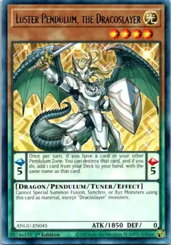 Luster Pendulum, The Dracoslayer ANGU-EN045 Yu-Gi-Oh! Card Mint 1st Edition - Image 1