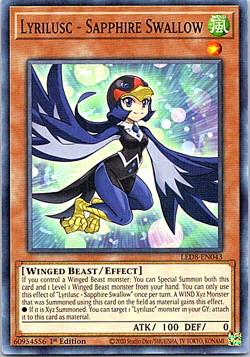 Lyrilusc - Sapphire Swallow LED8-EN043 Yu-Gi-Oh! Card NM 1st Edition - Image 1