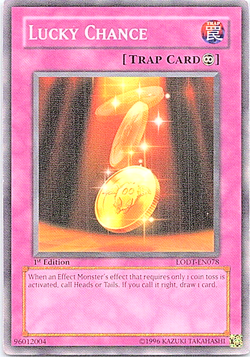 Lucky Chance LODT-EN078 Yu-Gi-Oh! Card Light Play 1st Edition - Image 1