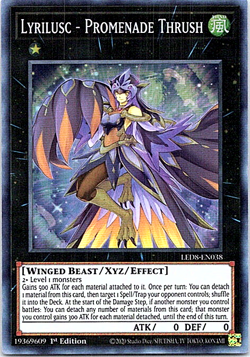 Lyrilusc - Promenade Thrush LED8-EN038 Yu-Gi-Oh! Card NM 1st Edition - Image 1