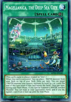 Magellanica, The Deep Sea City MP21-EN141 Yu-Gi-Oh! Card NM 1st Edition - Image 1
