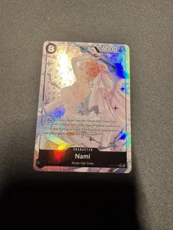 One Piece Card Game Nami OP15-086 Adventures on Kami's Island Alt Art Foil NM - Image 1