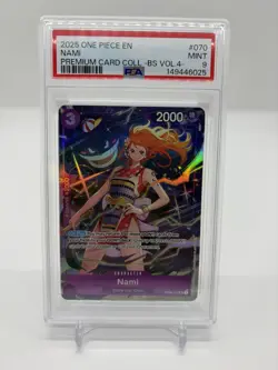 2025 One Piece NAMI OP09-070 Premium Card Collection Vol.4 English PSA 9 - Image 1