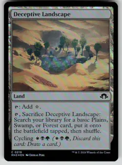 Deceptive Landscape Foil Common Modern Horizons 3 219 MTG Near Mint 2024 - Image 1