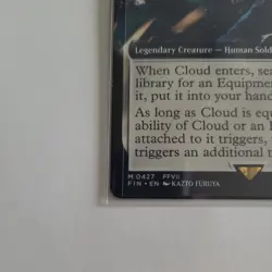 MTG Final Fantasy English Cloud, Midgar Mercenary Extended Art 0427 Non-Foil - Image 5