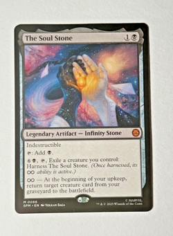 The Soul Stone #066 NM MTG Marvel Spider-Man SPM Legendary Artifact Mythic Rare - Image 1