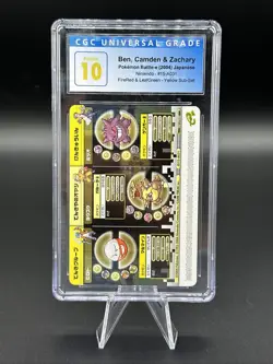 2004 Pokemon Battle-e Ben, Camden & Zachary FireRed & LeafGreen PRISTINE CGC 10 - Image 1
