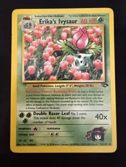 Erika's Ivysaur 41/132 Gym Challenge NM - Image 1