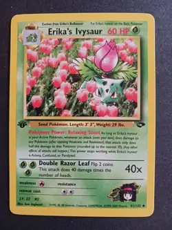 Pokemon TCG Erika's Ivysaur 41/132 1st Edition Gym Challenge NM/M Never Played - Image 1