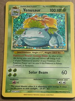 Venusaur 003/034 CLV Holo Pokemon Trading Card Game Classic 2023 Near Mint - Image 1