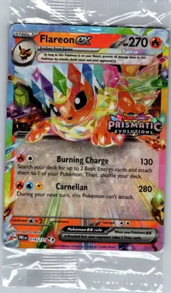 Sealed - Flareon ex - (Prismatic Evolutions Stamp) 014/131 - Pokemon Card - Image 1