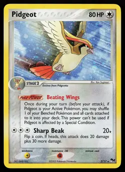 Pidgeot 2/17 Holo Rare POP Series 2 Pokemon Card - Image 1